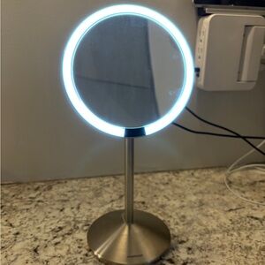 Illuminated Vanity Mirror with Stand